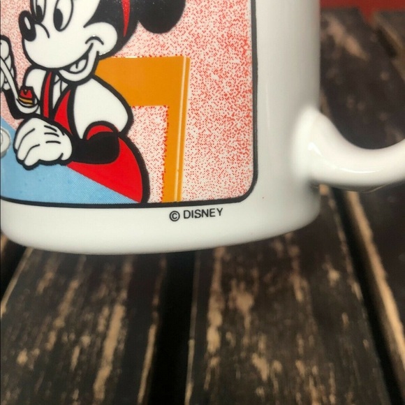 Disney Mickey Mouse Minnie Mouse Mug Coffee Cup Vintage Retro Collectible 1989 - Picture 7 of 9